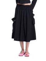 Double Ruffle Waist Cargo Skirt