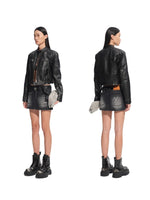 Black Retro Matte Leather Jacket