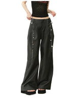 Waist-relaxed Wide-leg Suit Pants
