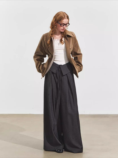 Suede Fog Oversized Jacket