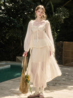 Tencel Air Fabric Shirt & Skirt Set