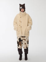 Reversible Shearling Toggle Jacket