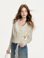 Cross V-Neck Sweater