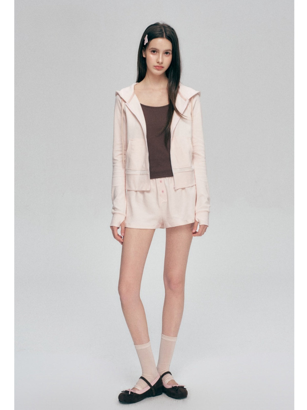 Contrast Hooded Sweatshirt