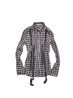 Plaid Ruffle Shirt & Skirt Set