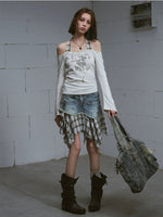 Punk Rivet Halter Neck Top
