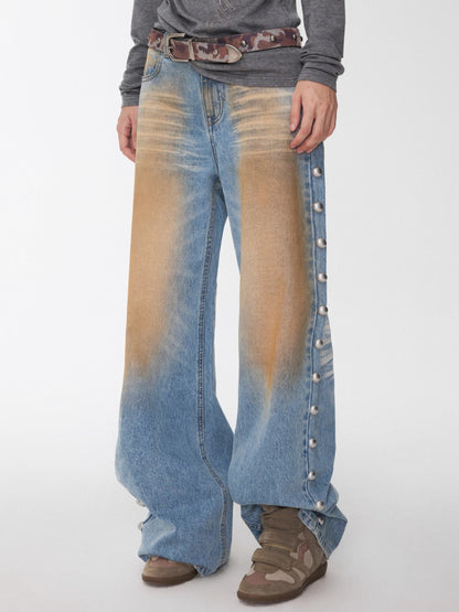 Camo Pony Hair Studded Belt