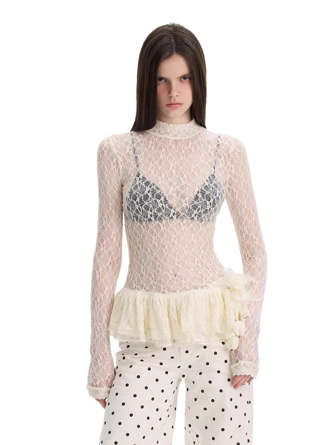 Lace Long Sleeve Base Top