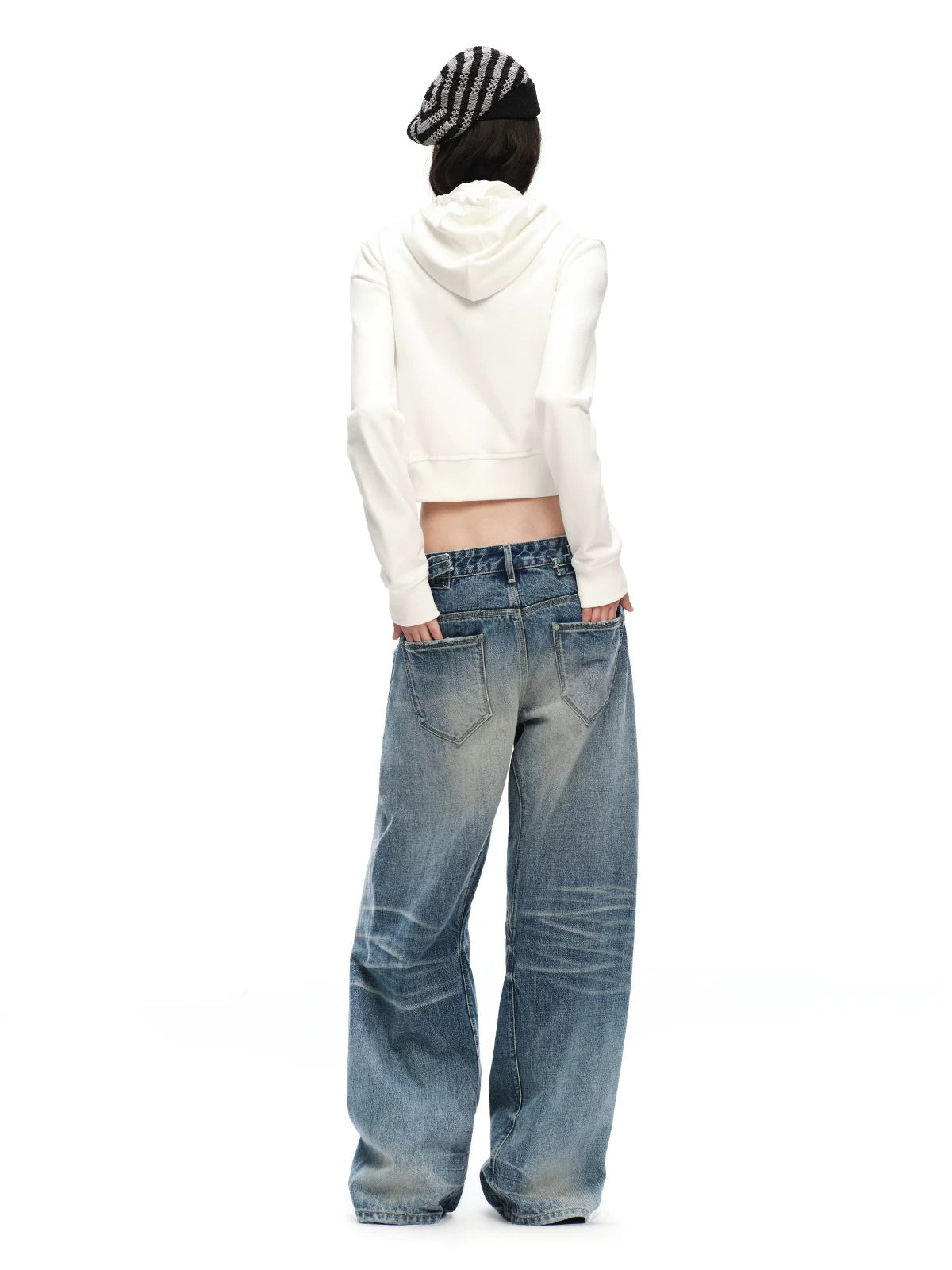 Washed Straight Jeans