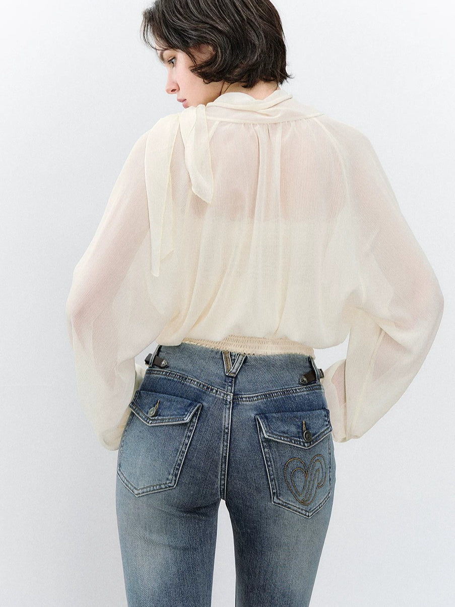 Reversible Chiffon Blouse