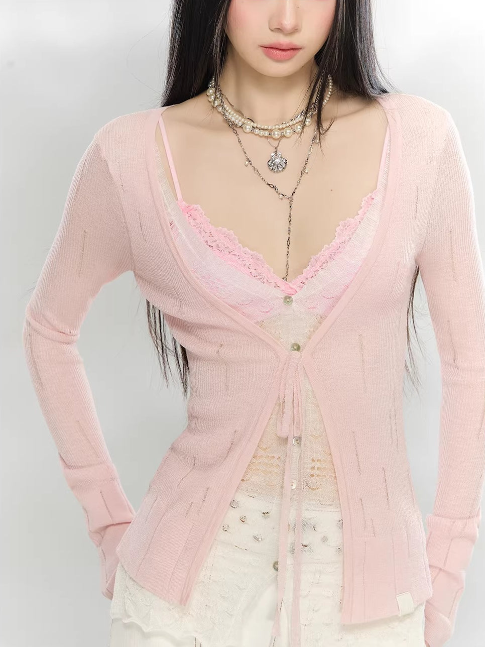 Lace Layered Cardigan