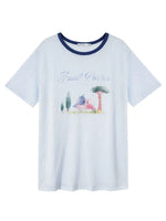 Contrast Print Tee