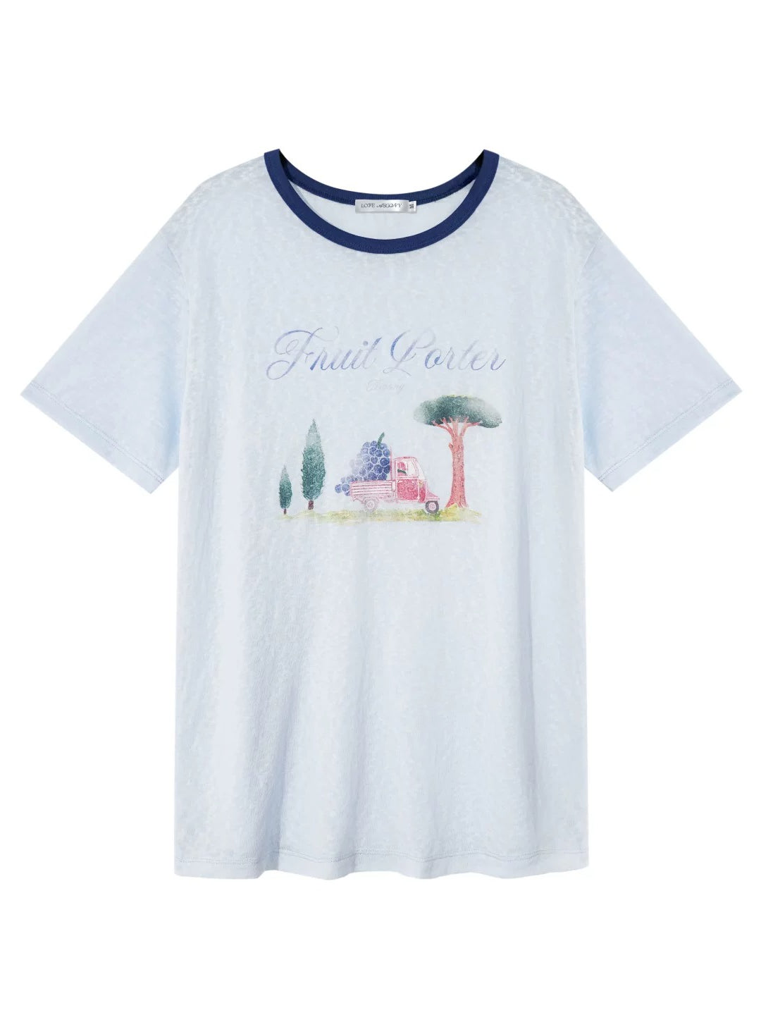 Contrast Print Tee