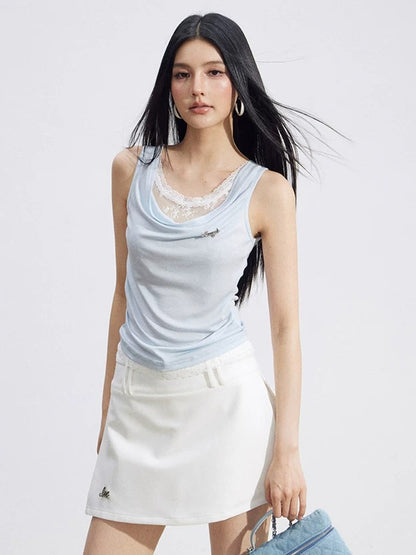 Lace Trim Tank Top