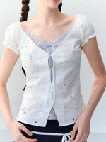 Lace Layered Floral Blouse