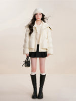 Jacquard Collar Down Jacket