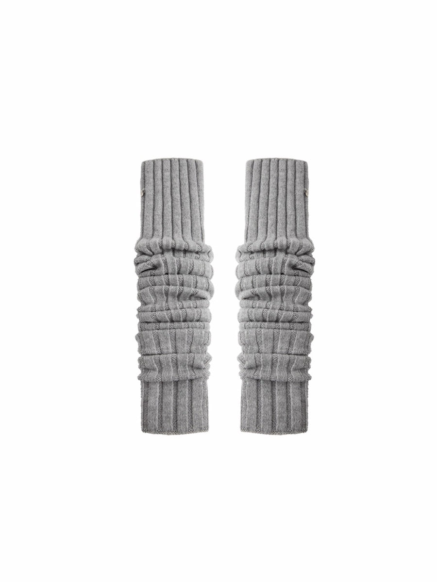 Over-the-Knee Wool Blend Ribbed Warm Leg Socks