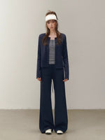 Layered Hoodie Cardigan & Pants Set