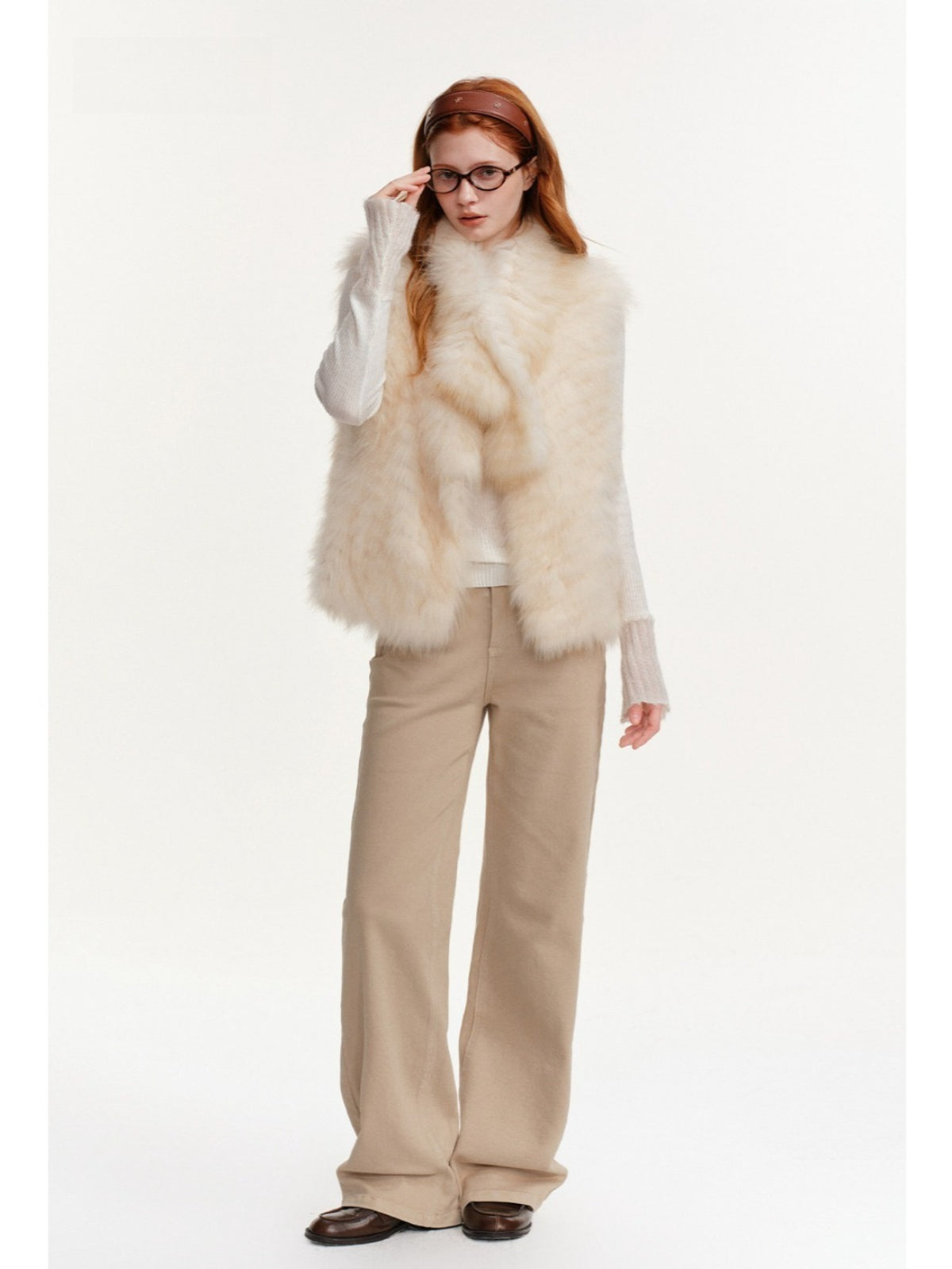 Fox Fur Vest &amp; Scarf Set