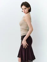 Draped Knit Tank Top