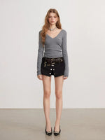 Layered A-Line Mini Skirt