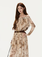Leopard Mesh Dress