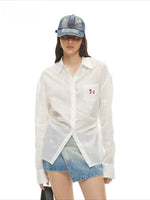 White Pony Tie Shirt