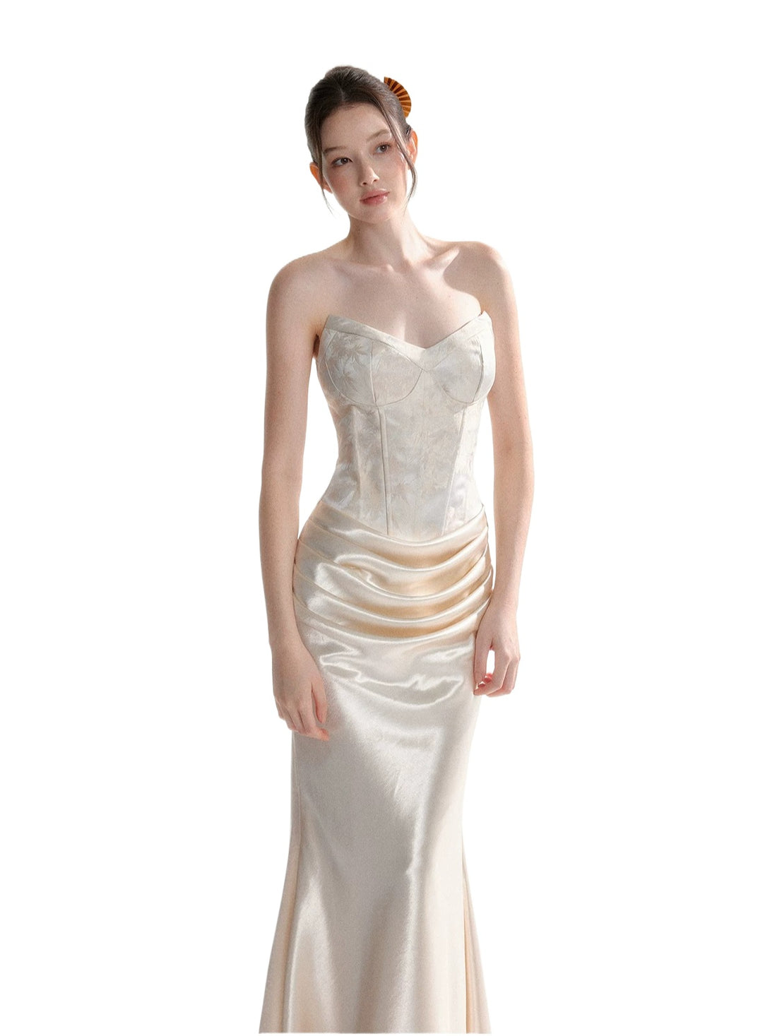 Jacquard Satin Corset Dress