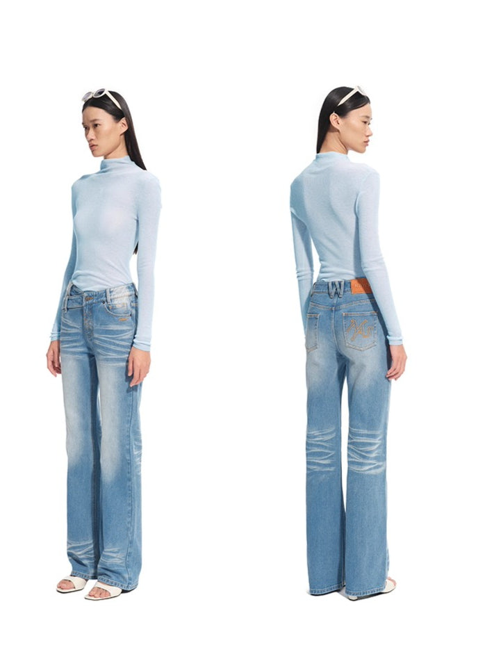 Megan Wool Turtleneck Blouse