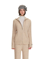 Hooded Cable Knit & Pants Set