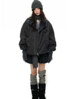 Double Sided Fleece Padded Coat