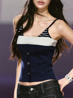 Striped Knit Vest