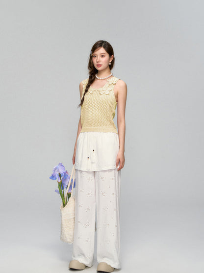 Flower Crochet Hollow-Out Camisole