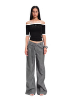 Rhinestone Wide Pants