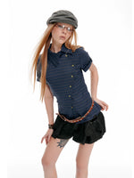 Plaid Slim Short Sleeve Shirt