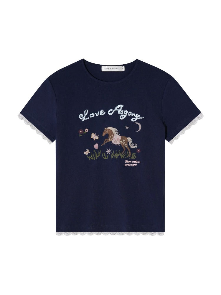 Embroidered Graphic T-shirt