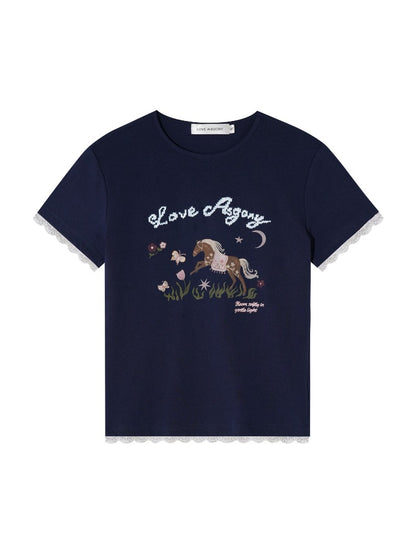 Embroidered Graphic T-shirt