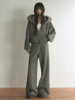 Striped High Waisted Wide Leg Pants
