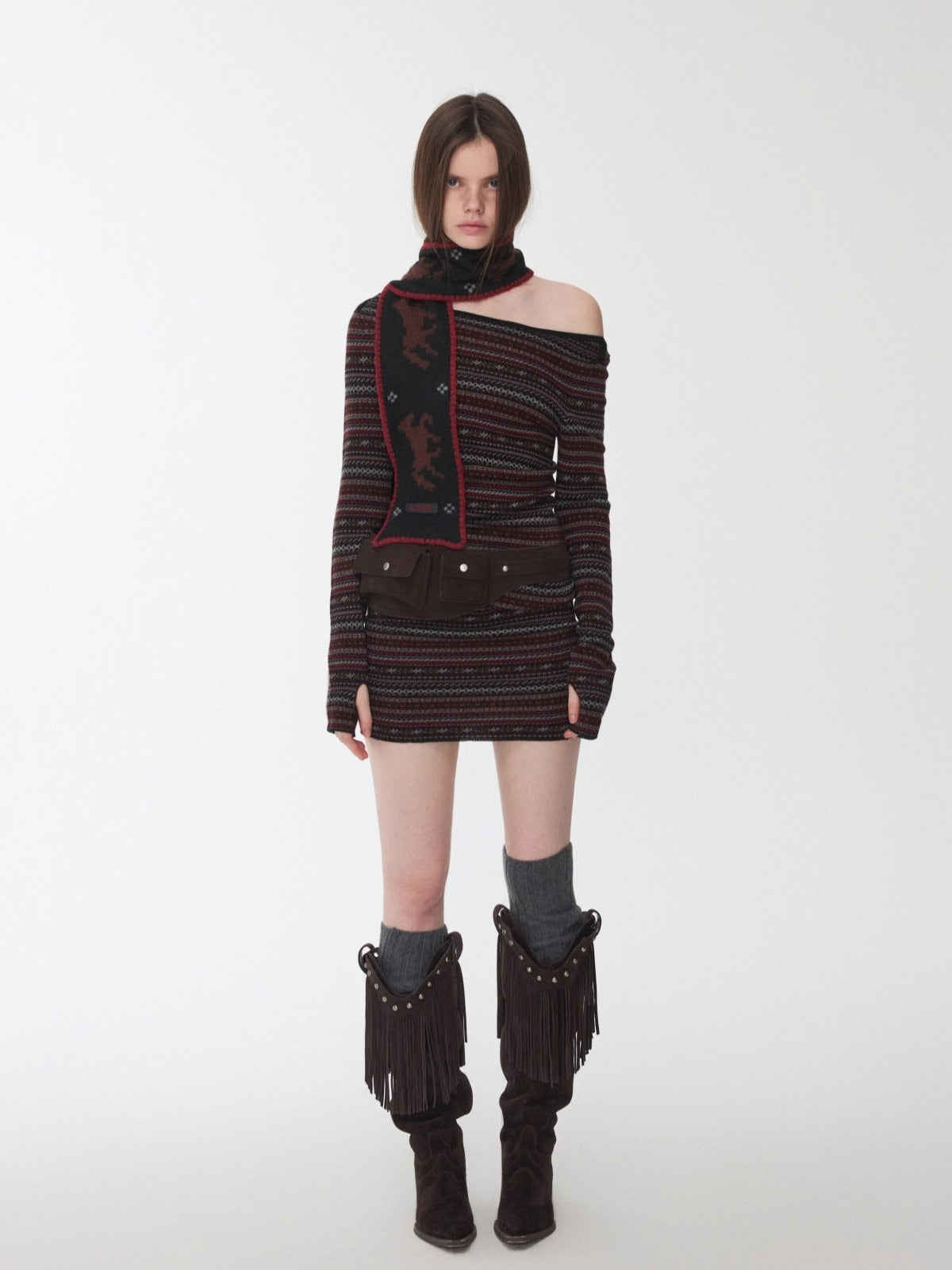 Suede Utility Waist Belt Bag