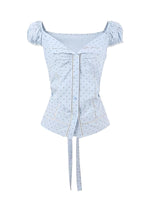 Polka Dot Tie Blouse