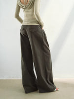 Pleated Straight-Leg Pants