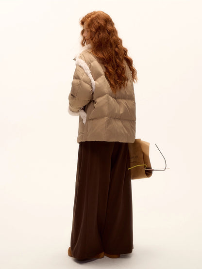 Pleated Tie Wide-Leg Pants