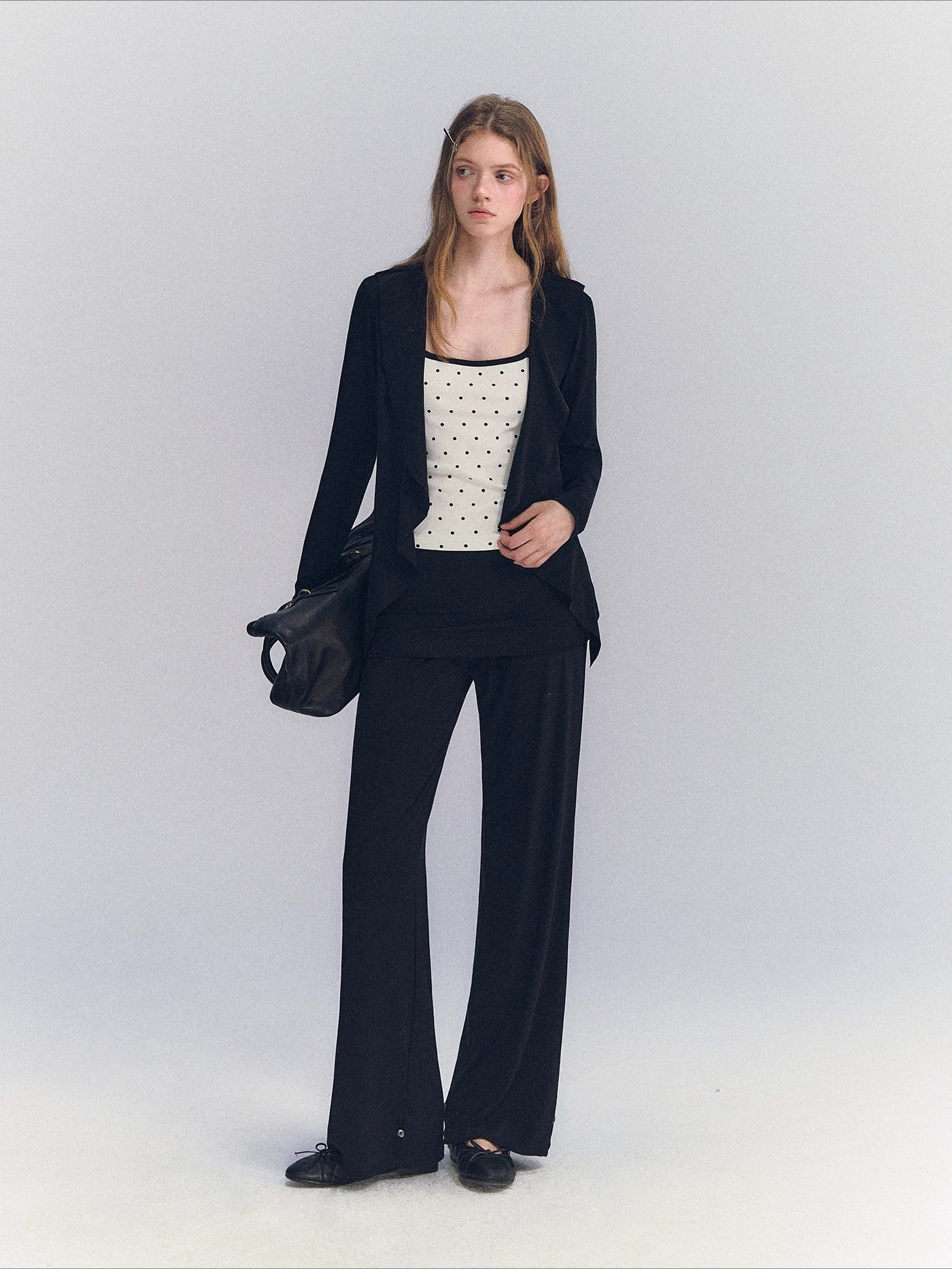 Draped Ruffle Cardigan