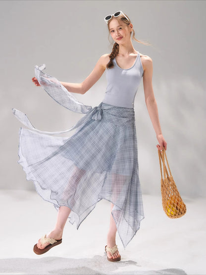 Striped Lace Shirt Set