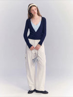 Layered Halter Knit Top