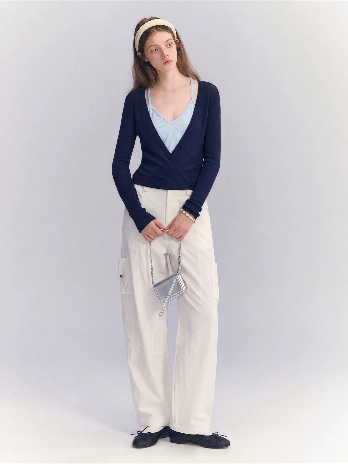 Layered Halter Knit Top