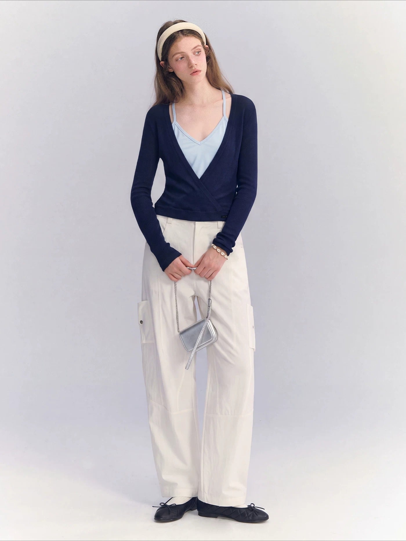 Layered Halter Knit Top