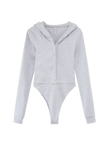 Adjustable V-neck Hoodie Tee