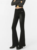 Vintage Washed High Rise Bootcut Jeans