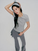 Layered Flare Yoga Pants